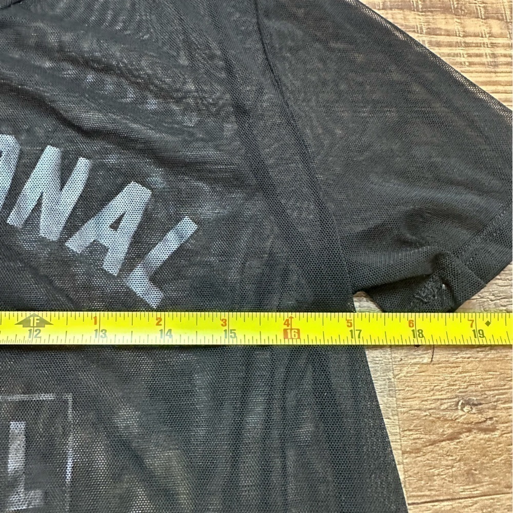 Papaya Black Sheer Mesh Graphic Tee “Traditional Nautical” Size Small - Picture 5 of 9